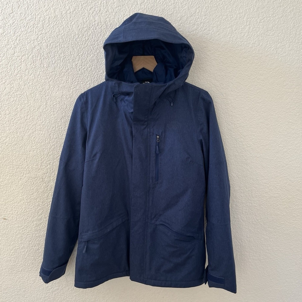 North Face Womens‎ Small S Blue Thermoball Eco Triclimate Snow Jacket 3 In 1